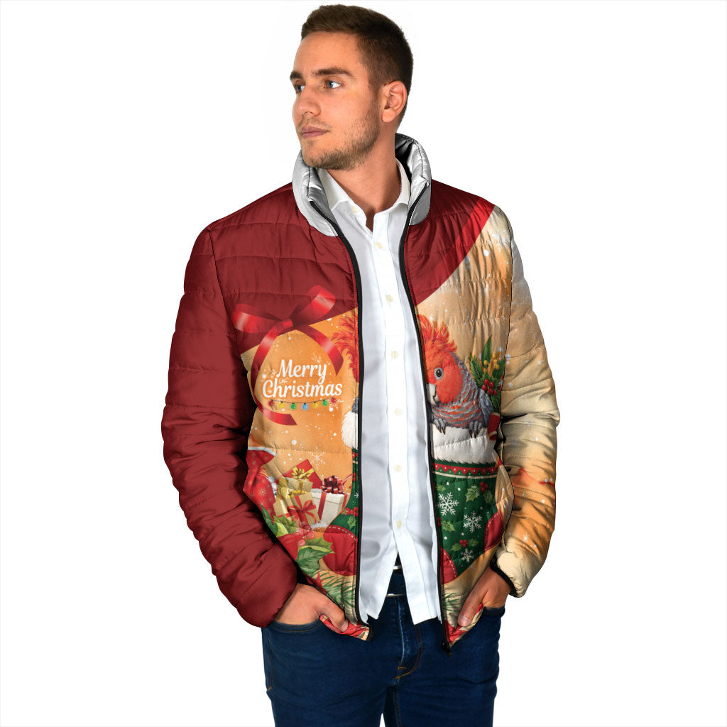 Gang-gang Cockatoo Christmas Australia Padded Jacket Aussie Xmas Sock Coquette Bow