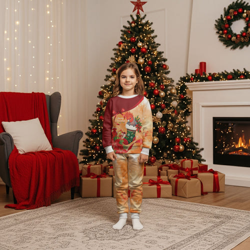 Gang-gang Cockatoo Christmas Australia Christmas Pajama Set Aussie Xmas Sock Coquette Bow