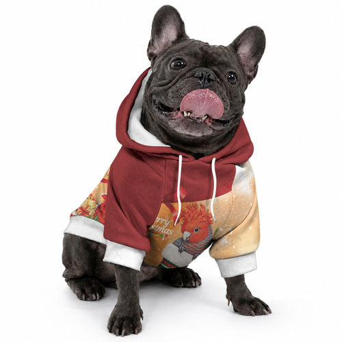 Gang-gang Cockatoo Christmas Australia Pet Hoodie Aussie Xmas Sock Coquette Bow