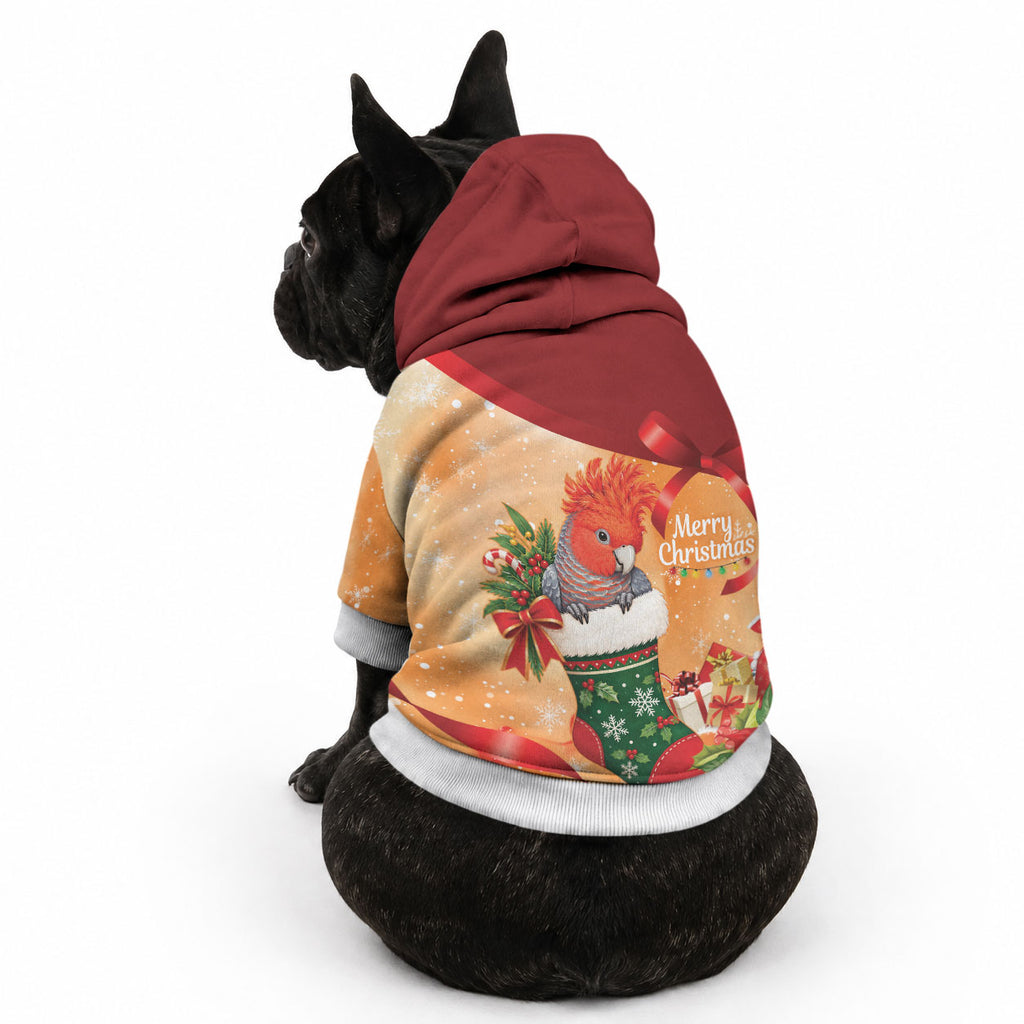 Gang-gang Cockatoo Christmas Australia Pet Hoodie Aussie Xmas Sock Coquette Bow