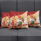 Gang-gang Cockatoo Christmas Australia Pillow Cover Aussie Xmas Sock Coquette Bow