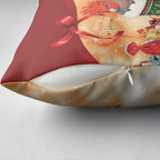 Gang-gang Cockatoo Christmas Australia Pillow Cover Aussie Xmas Sock Coquette Bow