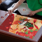 Gang-gang Cockatoo Christmas Australia Puzzle Aussie Xmas Sock Coquette Bow