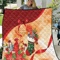 Gang-gang Cockatoo Christmas Australia Quilt Aussie Xmas Sock Coquette Bow