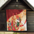 Gang-gang Cockatoo Christmas Australia Quilt Aussie Xmas Sock Coquette Bow