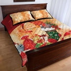 Gang-gang Cockatoo Christmas Australia Quilt Bed Set Aussie Xmas Sock Coquette Bow