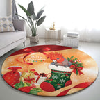 Gang-gang Cockatoo Christmas Australia Round Carpet Aussie Xmas Sock Coquette Bow
