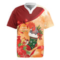 Gang-gang Cockatoo Christmas Australia Rugby Jersey Aussie Xmas Sock Coquette Bow