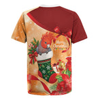 Gang-gang Cockatoo Christmas Australia Rugby Jersey Aussie Xmas Sock Coquette Bow