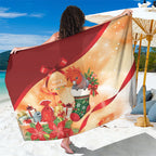 Gang-gang Cockatoo Christmas Australia Sarong Aussie Xmas Sock Coquette Bow
