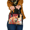 Gang-gang Cockatoo Christmas Australia Shoulder Handbag Aussie Xmas Sock Coquette Bow