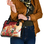 Gang-gang Cockatoo Christmas Australia Shoulder Handbag Aussie Xmas Sock Coquette Bow