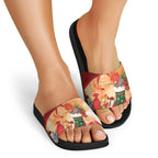 Gang-gang Cockatoo Christmas Australia Slide Sandals Aussie Xmas Sock Coquette Bow