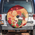 Gang-gang Cockatoo Christmas Australia Spare Tire Cover Aussie Xmas Sock Coquette Bow