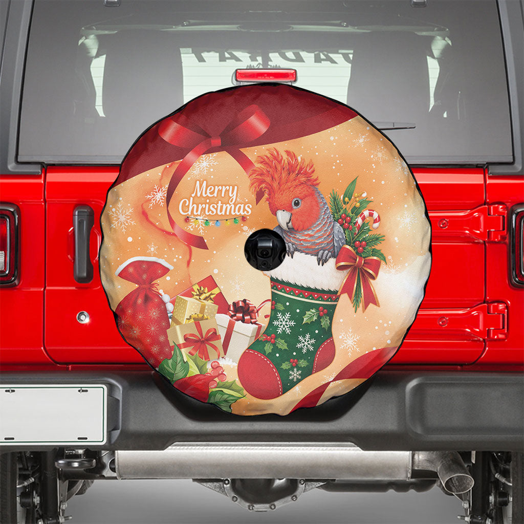 Gang-gang Cockatoo Christmas Australia Spare Tire Cover Aussie Xmas Sock Coquette Bow