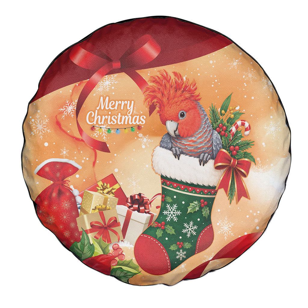 Gang-gang Cockatoo Christmas Australia Spare Tire Cover Aussie Xmas Sock Coquette Bow
