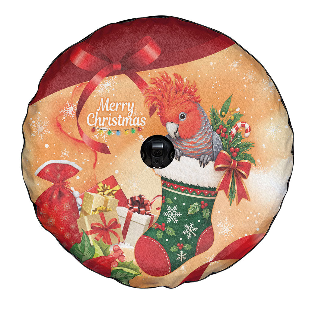 Gang-gang Cockatoo Christmas Australia Spare Tire Cover Aussie Xmas Sock Coquette Bow