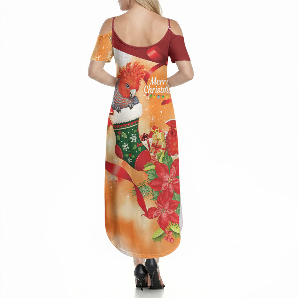Gang-gang Cockatoo Christmas Australia Summer Maxi Dress Aussie Xmas Sock Coquette Bow