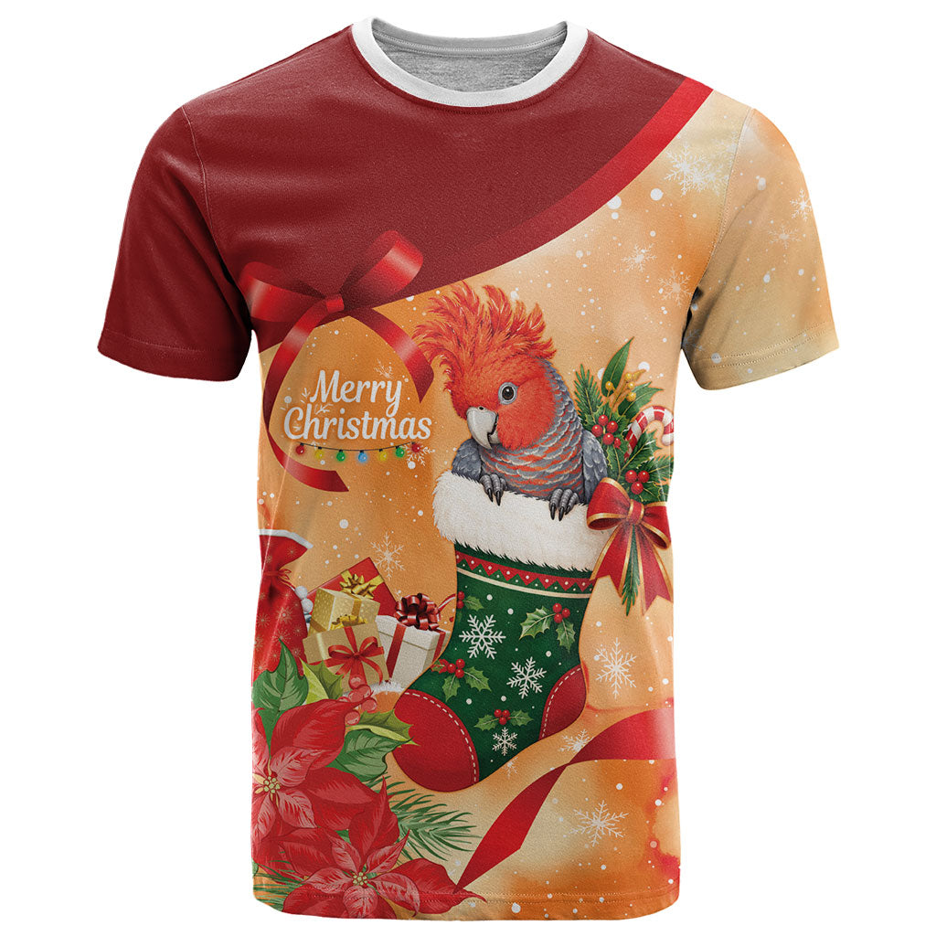Gang-gang Cockatoo Christmas Australia T Shirt Aussie Xmas Sock Coquette Bow