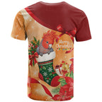 Gang-gang Cockatoo Christmas Australia T Shirt Aussie Xmas Sock Coquette Bow