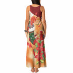 Gang-gang Cockatoo Christmas Australia Tank Maxi Dress Aussie Xmas Sock Coquette Bow