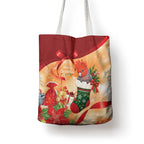 Gang-gang Cockatoo Christmas Australia Tote Bag Aussie Xmas Sock Coquette Bow