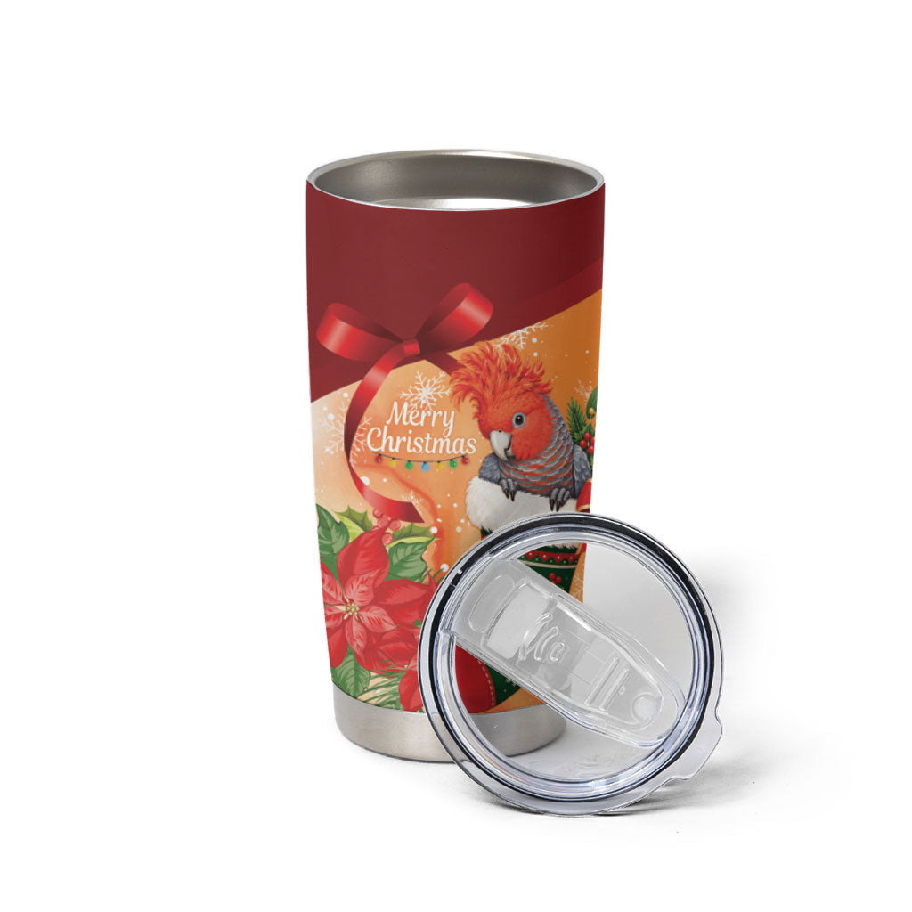 Gang-gang Cockatoo Christmas Australia Tumbler Cup Aussie Xmas Sock Coquette Bow
