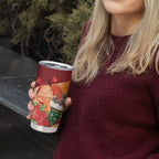 Gang-gang Cockatoo Christmas Australia Tumbler Cup Aussie Xmas Sock Coquette Bow
