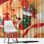 Gang-gang Cockatoo Christmas Australia Window Curtain Aussie Xmas Sock Coquette Bow