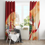 Gang-gang Cockatoo Christmas Australia Window Curtain Aussie Xmas Sock Coquette Bow