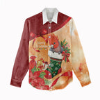 Gang-gang Cockatoo Christmas Australia Women Casual Shirt Aussie Xmas Sock Coquette Bow