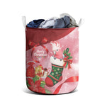 Pink Galah Cockatoo Christmas Australia Laundry Basket Aussie Xmas Sock Coquette Bow