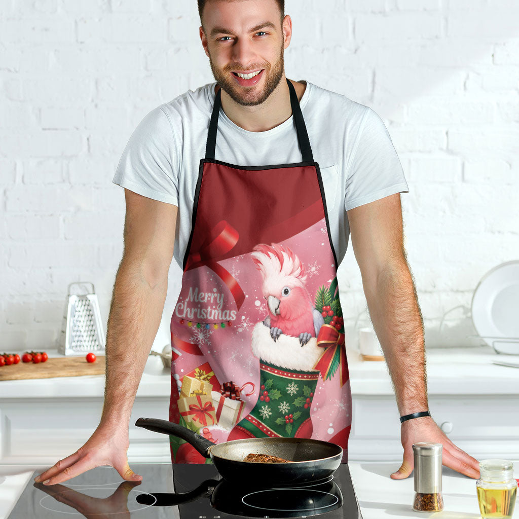 Pink Galah Cockatoo Christmas Australia Apron Aussie Xmas Sock Coquette Bow