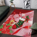 Pink Galah Cockatoo Christmas Australia Area Rug Aussie Xmas Sock Coquette Bow