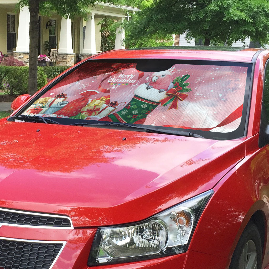 Pink Galah Cockatoo Christmas Australia Auto Sun Shade Aussie Xmas Sock Coquette Bow