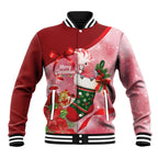 Pink Galah Cockatoo Christmas Australia Baseball Jacket Aussie Xmas Sock Coquette Bow