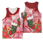 Pink Galah Cockatoo Christmas Australia Basketball Jersey Aussie Xmas Sock Coquette Bow