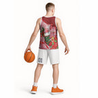 Pink Galah Cockatoo Christmas Australia Basketball Jersey Aussie Xmas Sock Coquette Bow