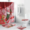 Pink Galah Cockatoo Christmas Australia Bathroom Set Aussie Xmas Sock Coquette Bow