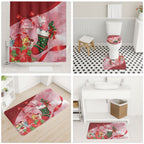 Pink Galah Cockatoo Christmas Australia Bathroom Set Aussie Xmas Sock Coquette Bow