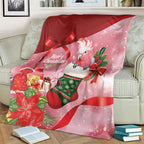 Pink Galah Cockatoo Christmas Australia Blanket Aussie Xmas Sock Coquette Bow