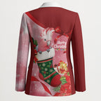 Pink Galah Cockatoo Christmas Australia Blazer Aussie Xmas Sock Coquette Bow