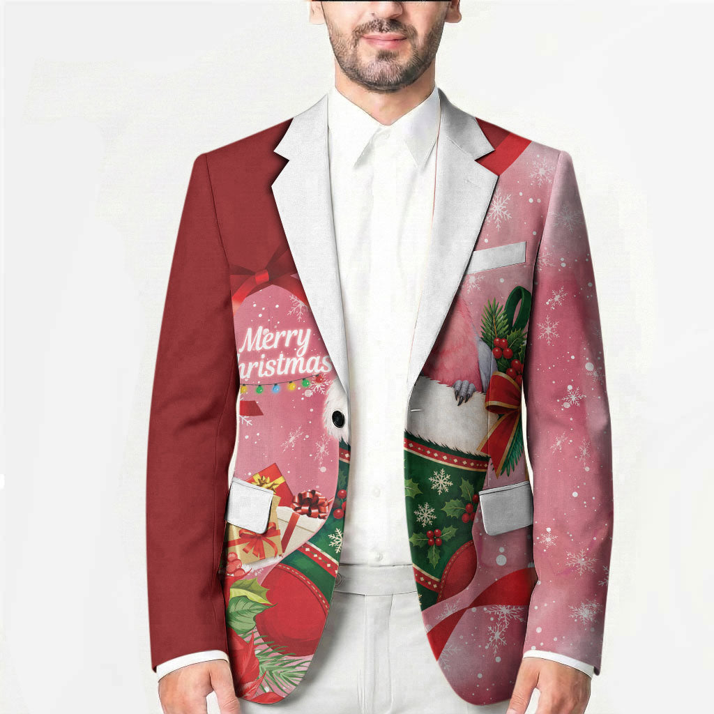 Pink Galah Cockatoo Christmas Australia Blazer Aussie Xmas Sock Coquette Bow