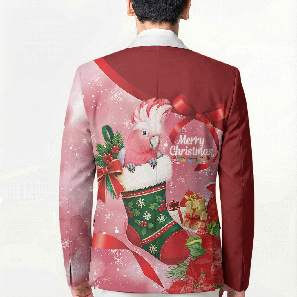 Pink Galah Cockatoo Christmas Australia Blazer Aussie Xmas Sock Coquette Bow