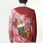 Pink Galah Cockatoo Christmas Australia Blazer Aussie Xmas Sock Coquette Bow