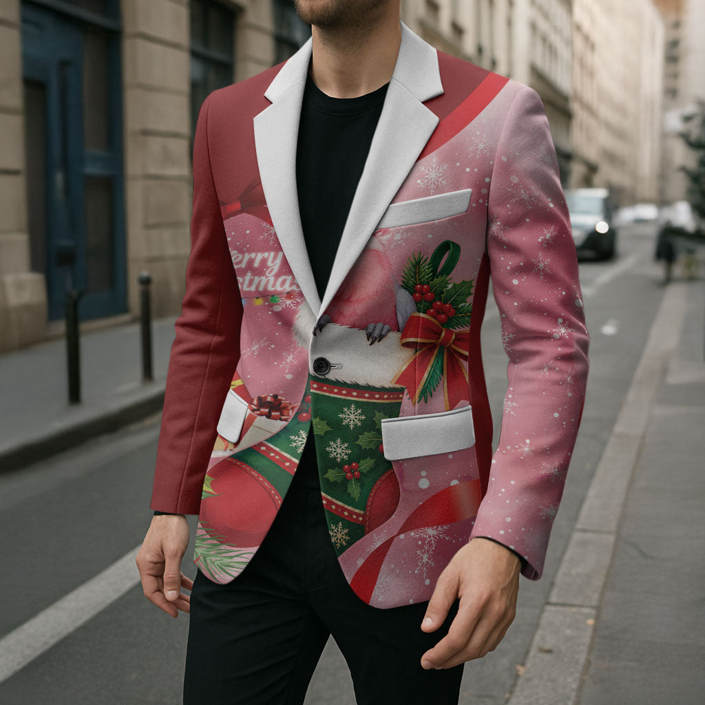 Pink Galah Cockatoo Christmas Australia Blazer Aussie Xmas Sock Coquette Bow