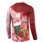 Pink Galah Cockatoo Christmas Australia Button Sweatshirt Aussie Xmas Sock Coquette Bow