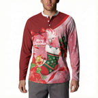 Pink Galah Cockatoo Christmas Australia Button Sweatshirt Aussie Xmas Sock Coquette Bow