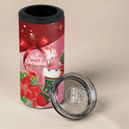 Pink Galah Cockatoo Christmas Australia 4 in 1 Can Cooler Tumbler Aussie Xmas Sock Coquette Bow