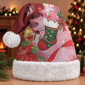 Pink Galah Cockatoo Christmas Australia Christmas Santa Hat Aussie Xmas Sock Coquette Bow